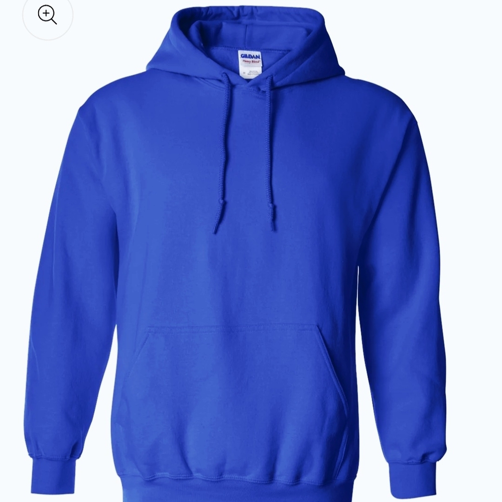 Gildan Men's Vibrant Blue Hoodie 3XL